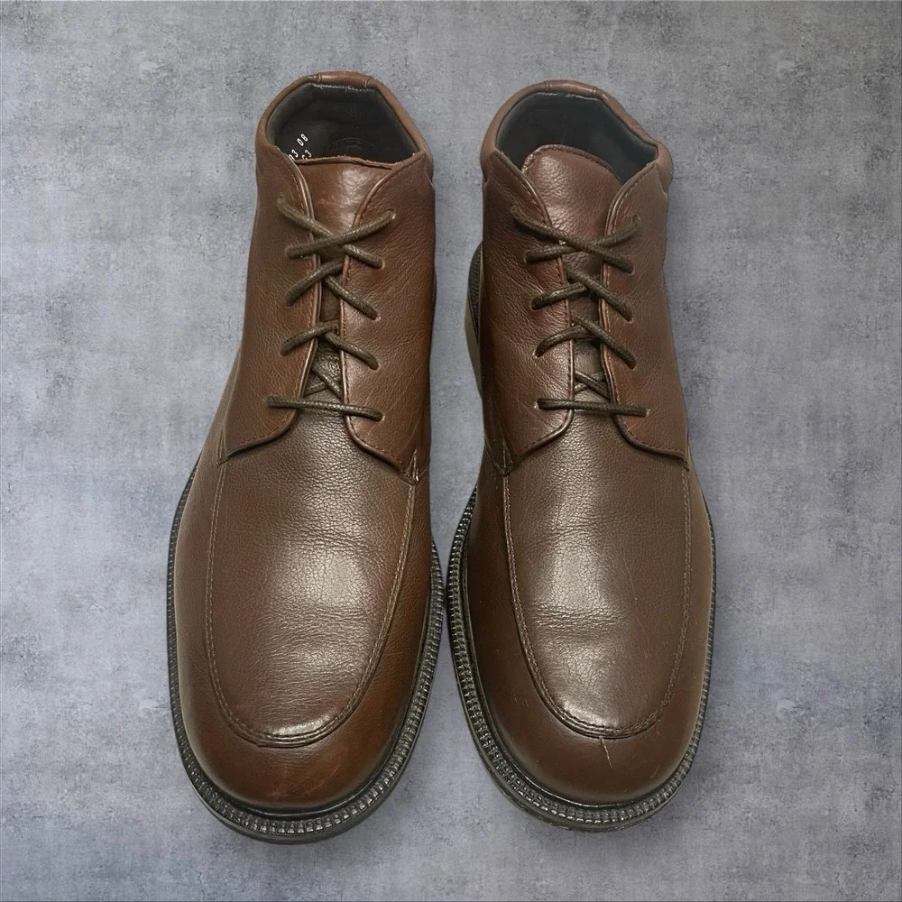 Cole Haan Oxblood Brown Leather Urban City Lace‎ Up Chukka Boots Mens 9.5